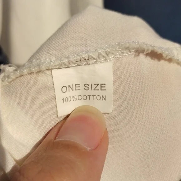 Embroidered Blue And White Cover Up - Picture 11 of 13